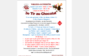 Tir Chocolat à Villers-Cottêrets 